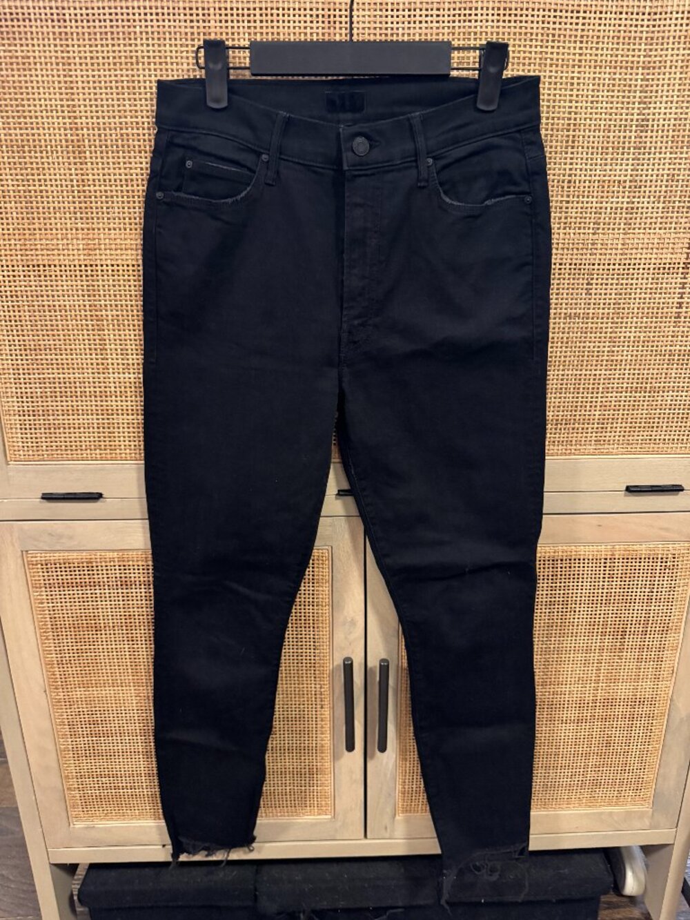 MOTHER Stunner Zip Ankle Step Fray jeans